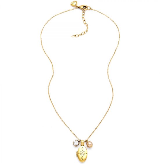 Collier Fossil Femme in Acier Cubic Zirconia JF86444040 - JF86444040